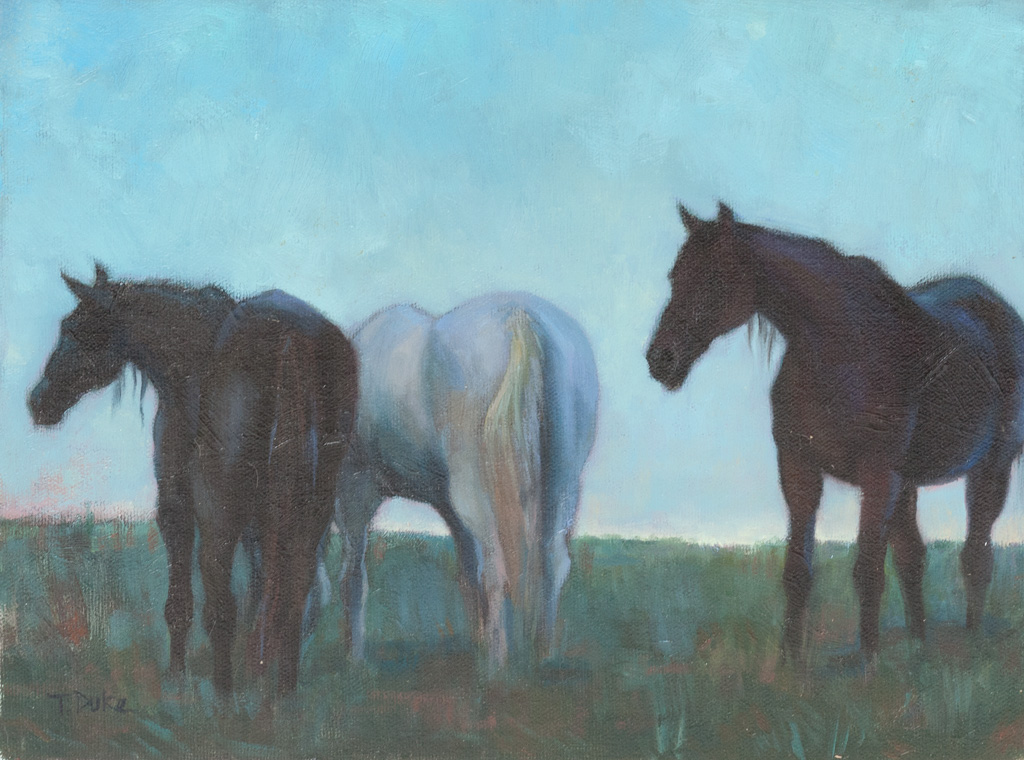 In Their Twilight9" x 12"Oil on board