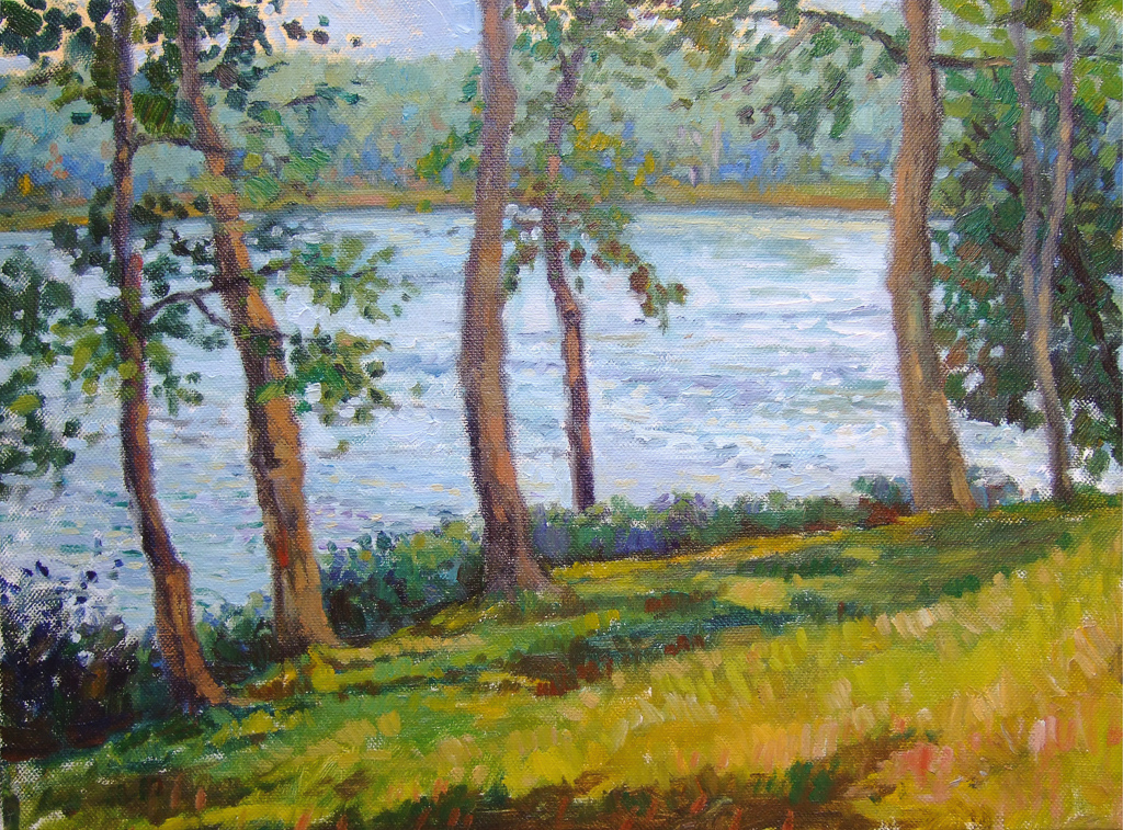 Shimmering and Fluttering14" x 17"Oil on canvas