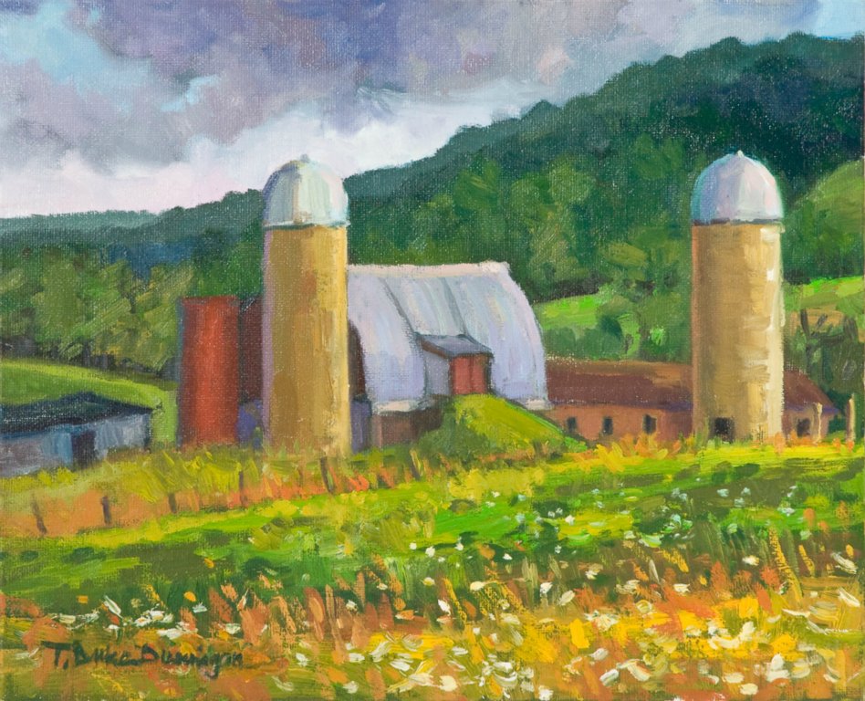 Dodging Showers9" x 12"Oil on panel