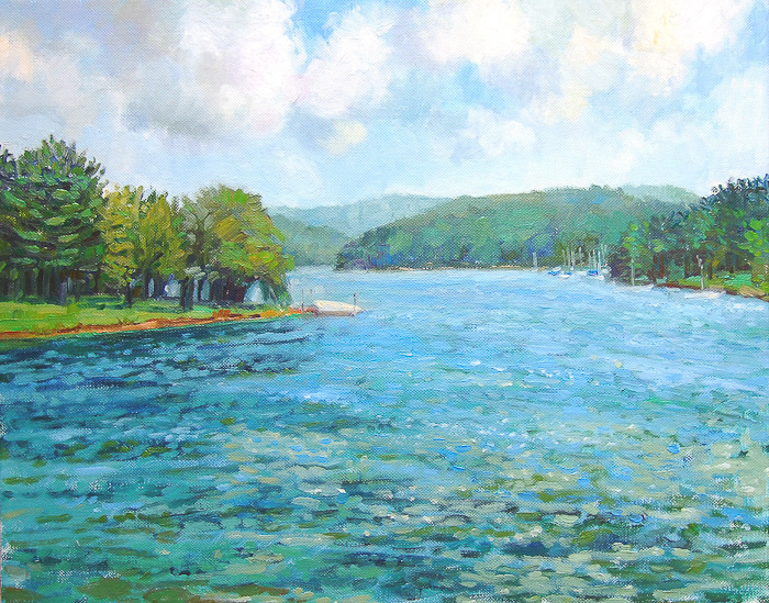 Deep Creek View II11" x14"Oil on canvas
