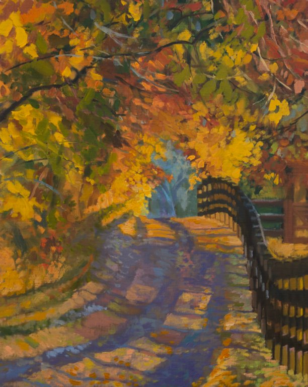 Autumn Lane20" x 16"Oil on linen