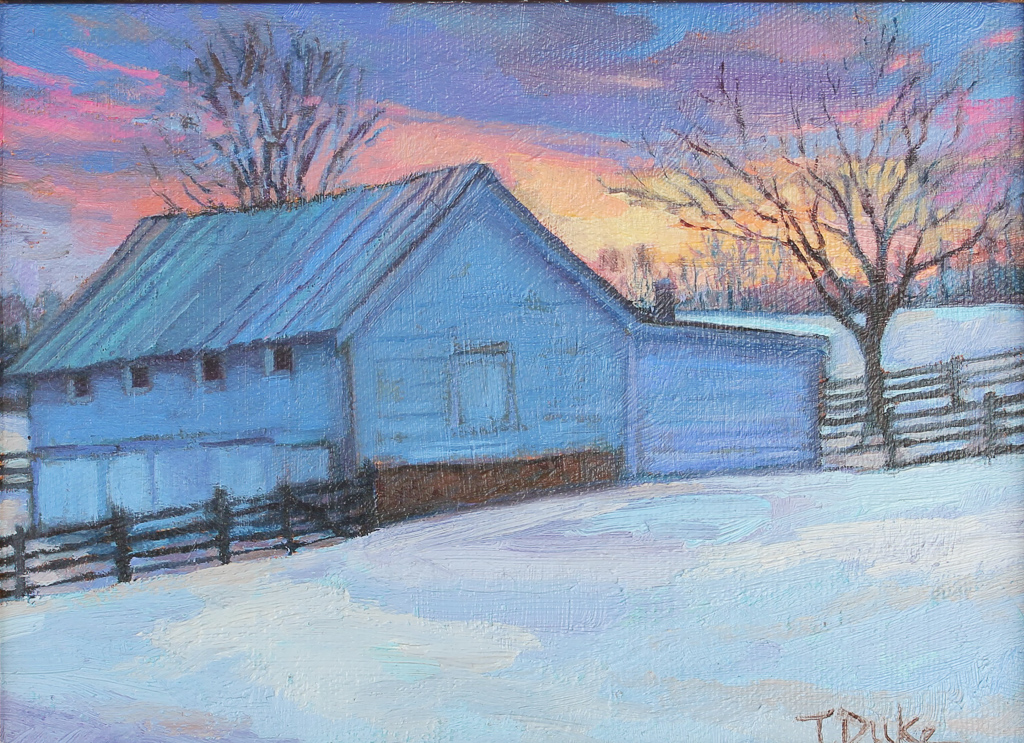 Twilight on the 24th9" x 12"Oil on canvas