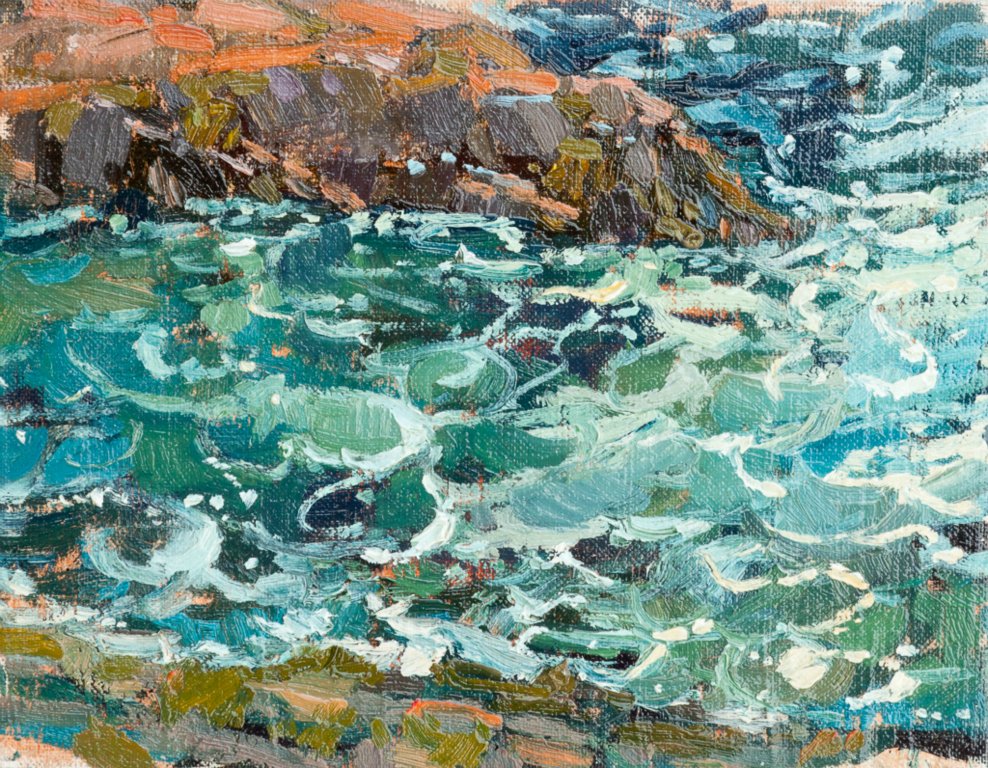 Sea Circles7" x 9"Oil on board