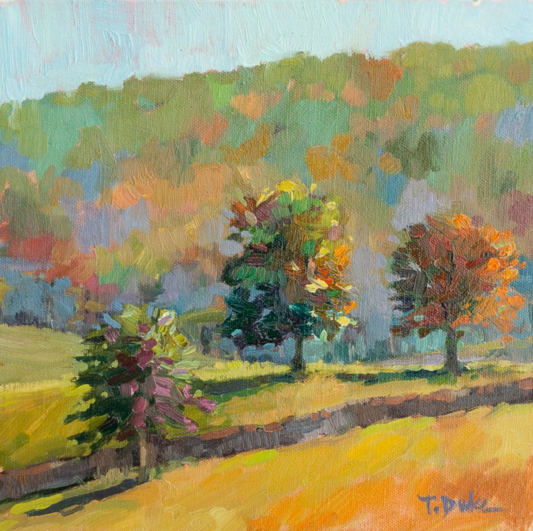 Three Trees8" x 10"Oil on board