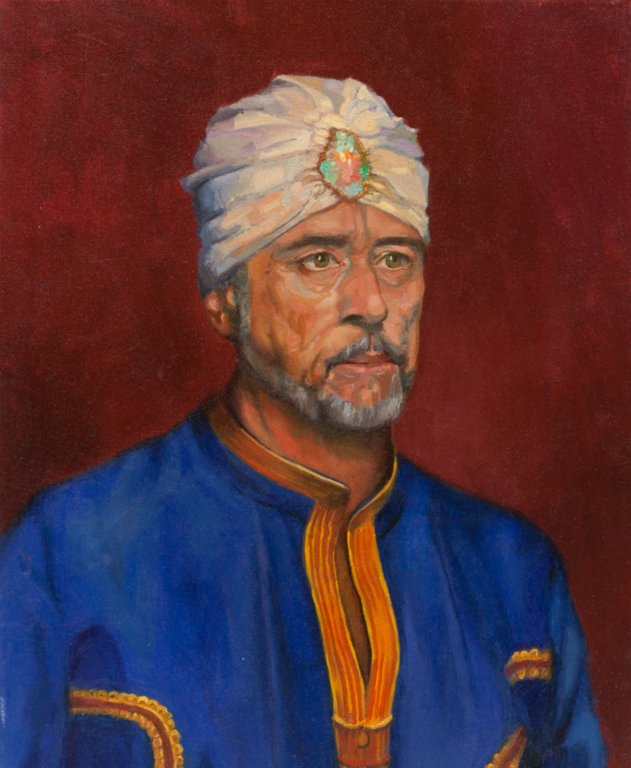 Randy the Raj12" x 16"Oil on canvas