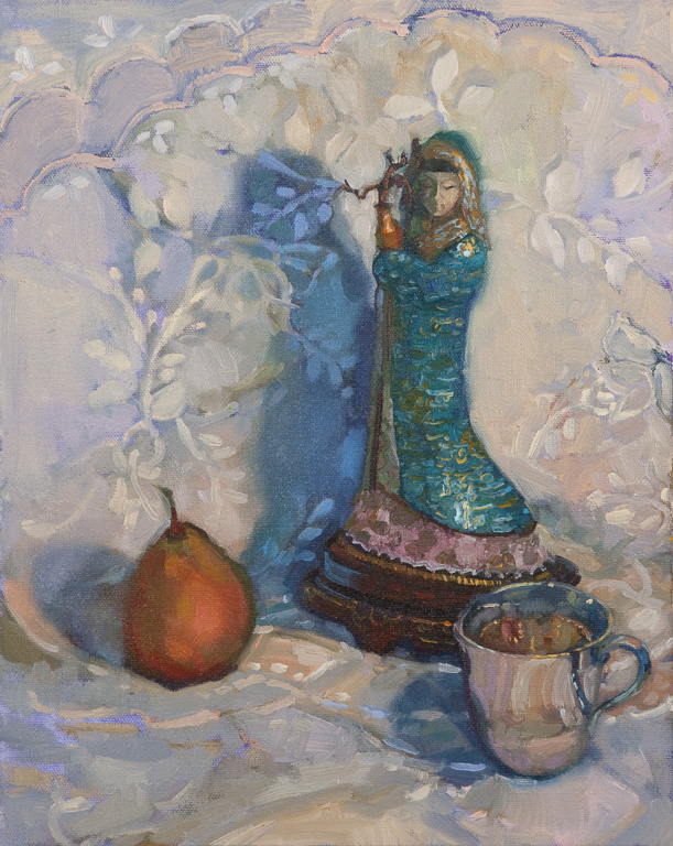 Plum Blossom Princess11" x 14"Oil on panel