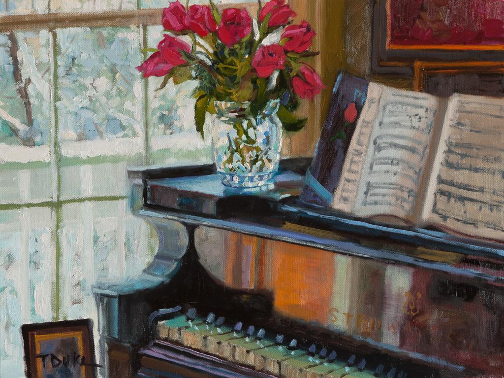 Winter Roses12" x 16"Oil on linen